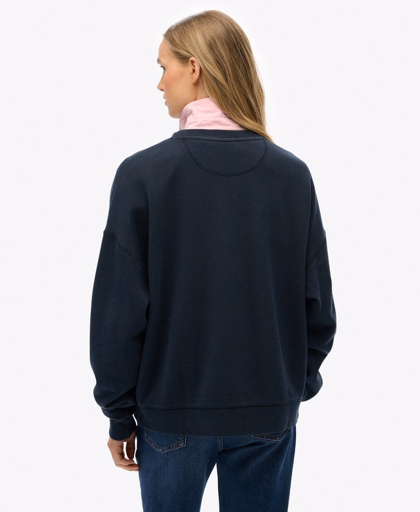Essential Logo Garment Dyed Crew Sweatshirt