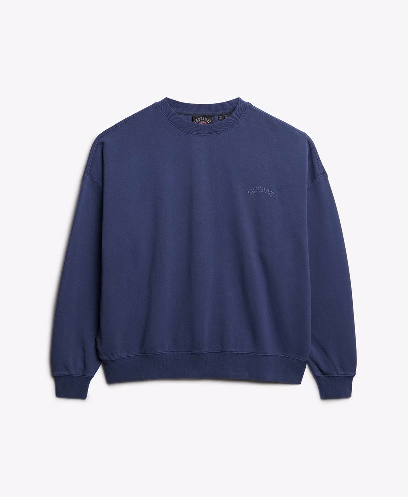 Essential Logo Garment Dyed Crew Sweatshirt