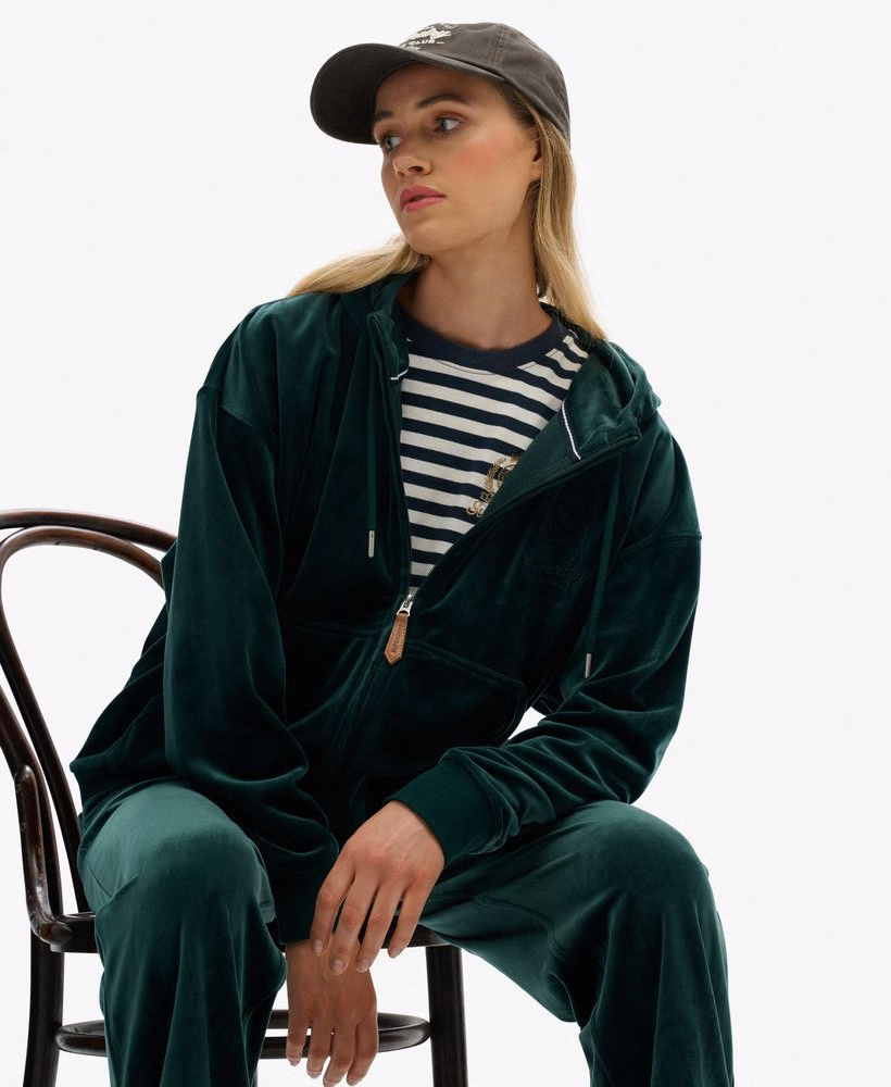 Country Club Velours Zip Hoodie