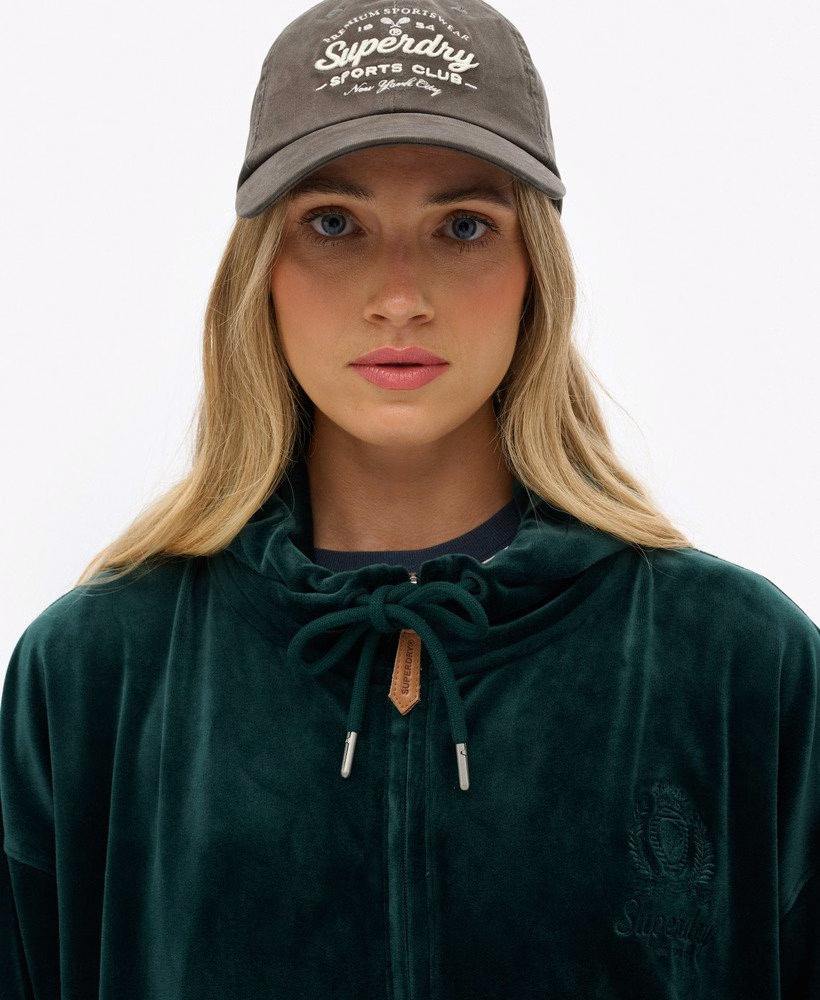 Country Club Velours Zip Hoodie