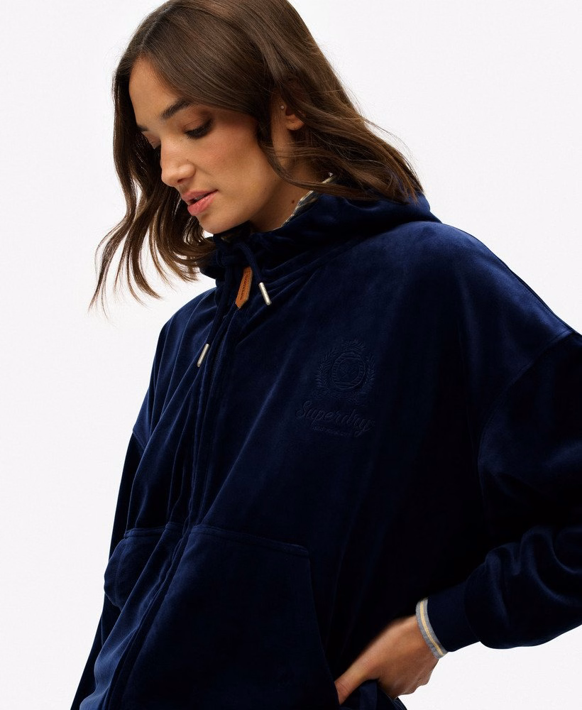 Country Club Velours Zip Hoodie