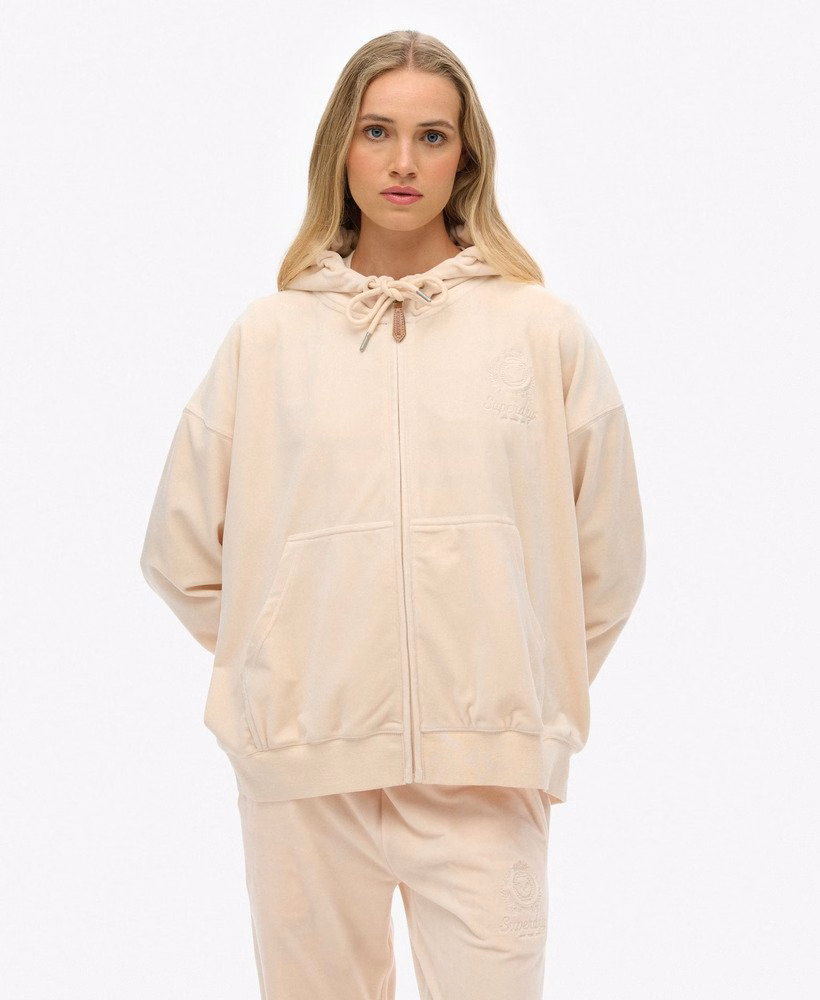 Country Club Velours Zip Hoodie