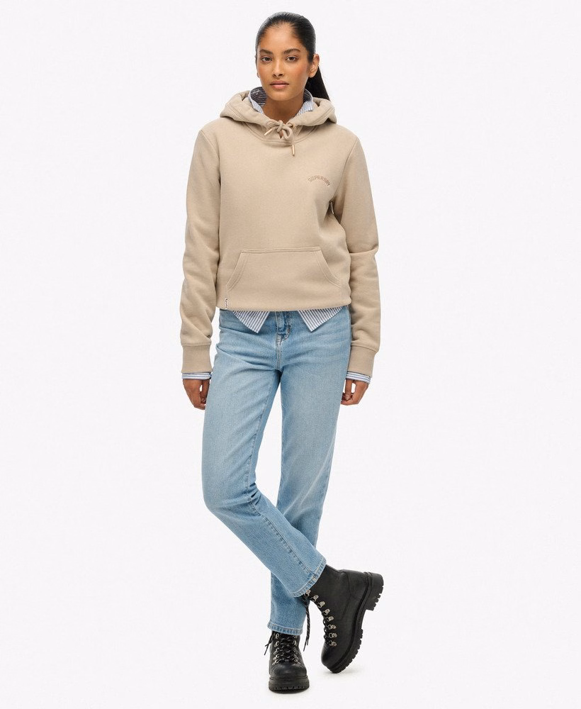 Hoodie met geborduurd Essential-logo