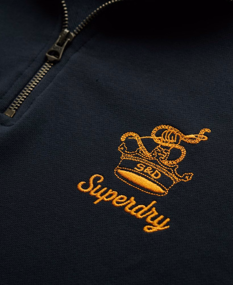 Country Club Crest Half Zip Sweatshirt