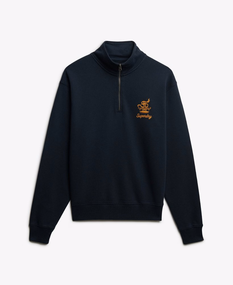 Country Club Crest Half Zip Sweatshirt