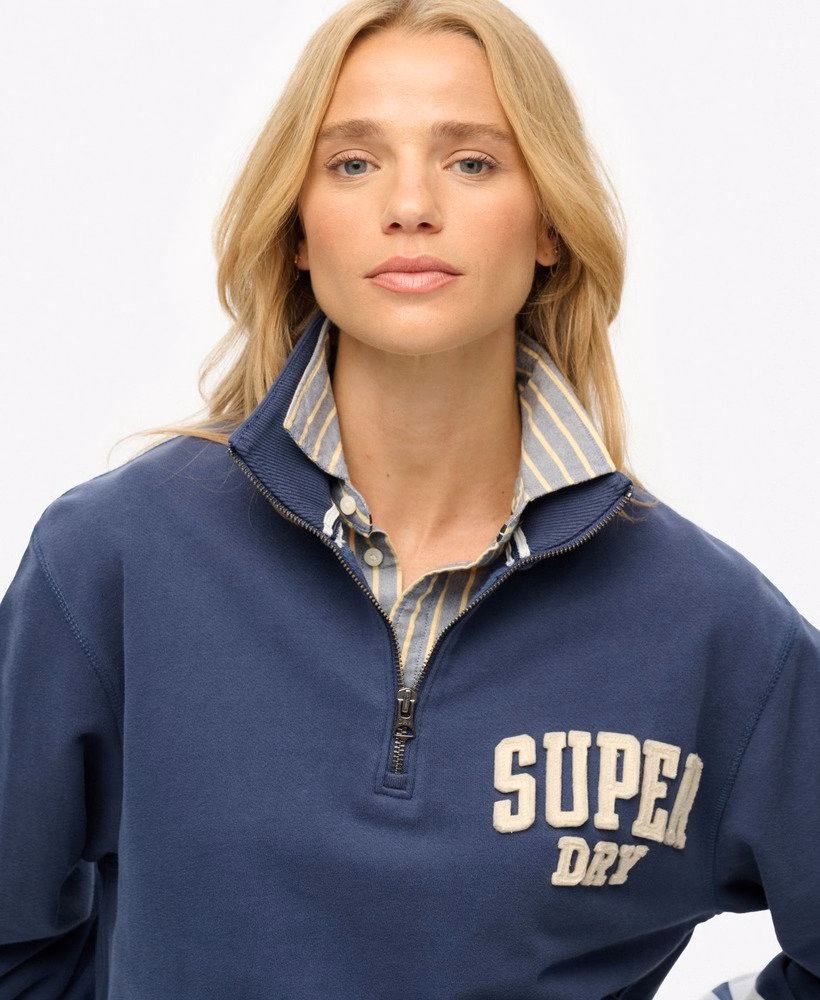Athletic Essentials Applique Half Zip Sweatshirt