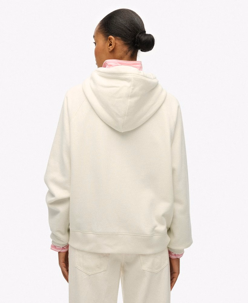 Essential Logo Raglan Zip Hoodie