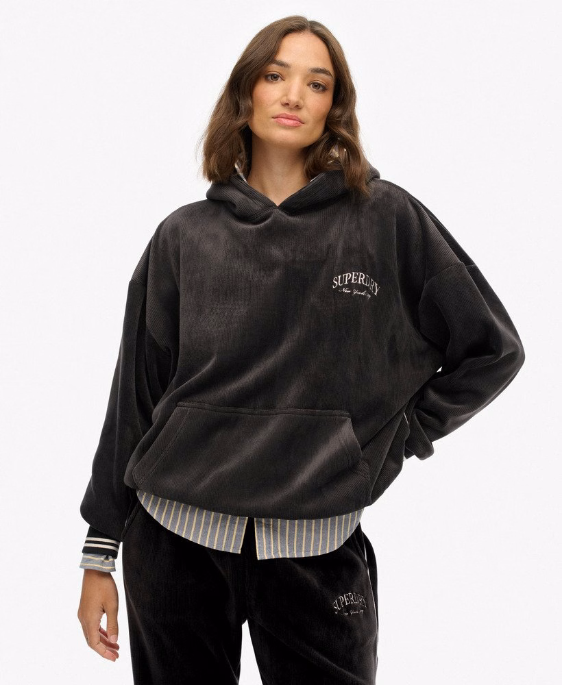 Country Club Velours Relaxte Hoodie