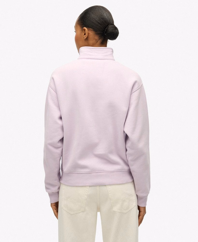 SD&Co. Sweatshirt met kraag en halve rits