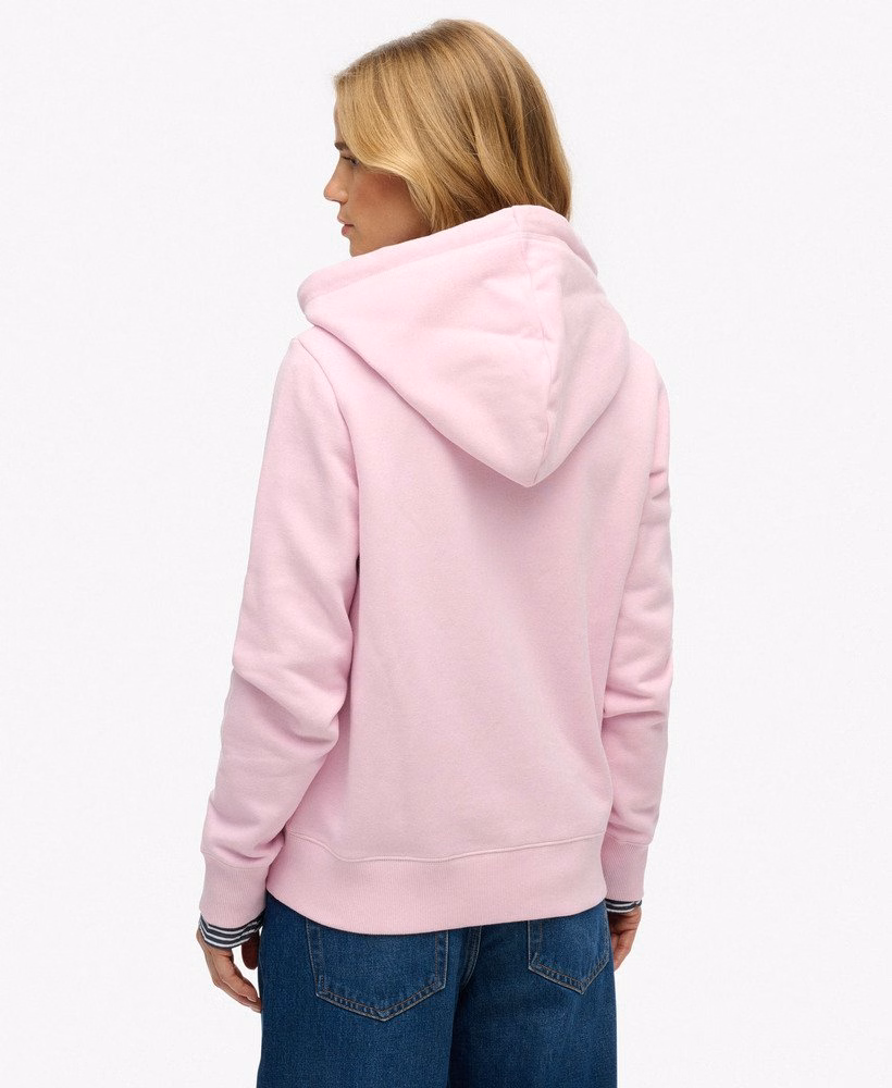 Essential Logo Zip Hoodie Half Brushed