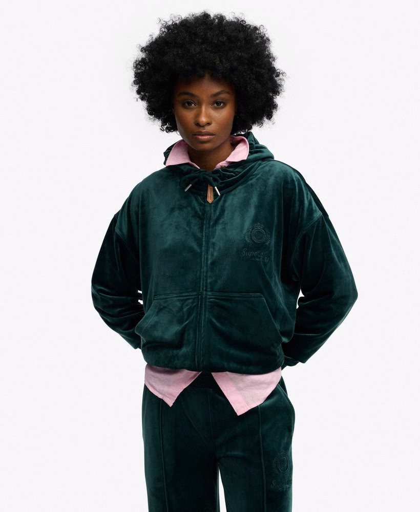 Country Club Velours Zip Hoodie