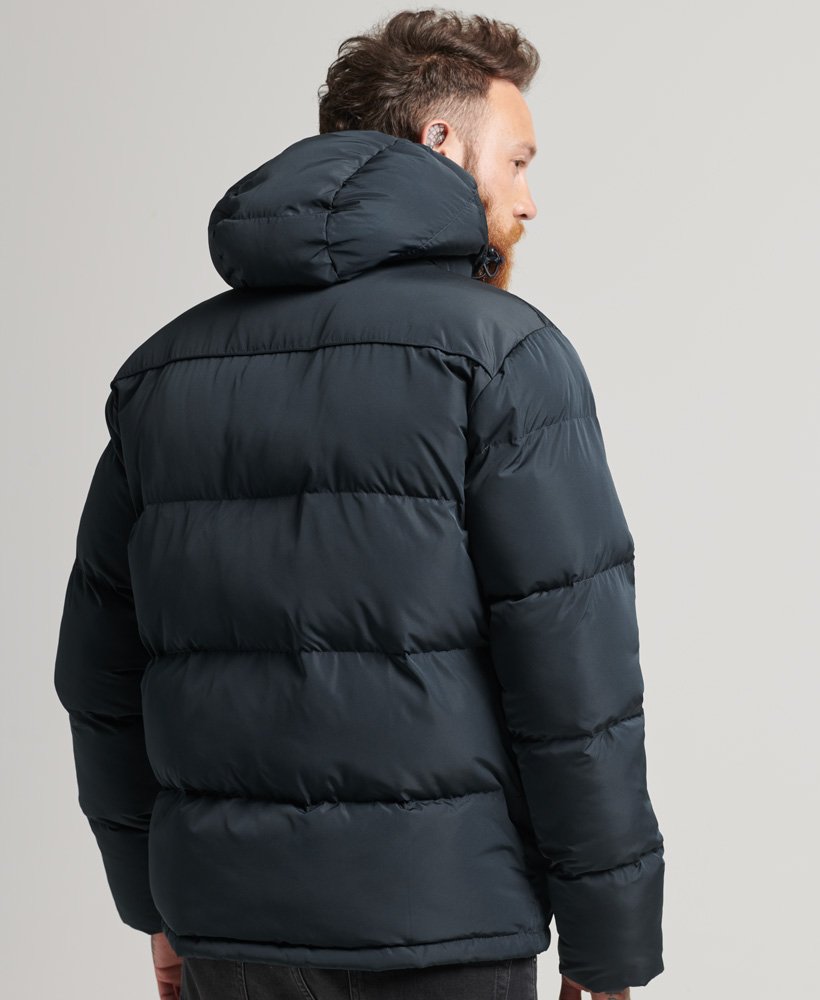 korte gewatteerde jas in eclipse navy