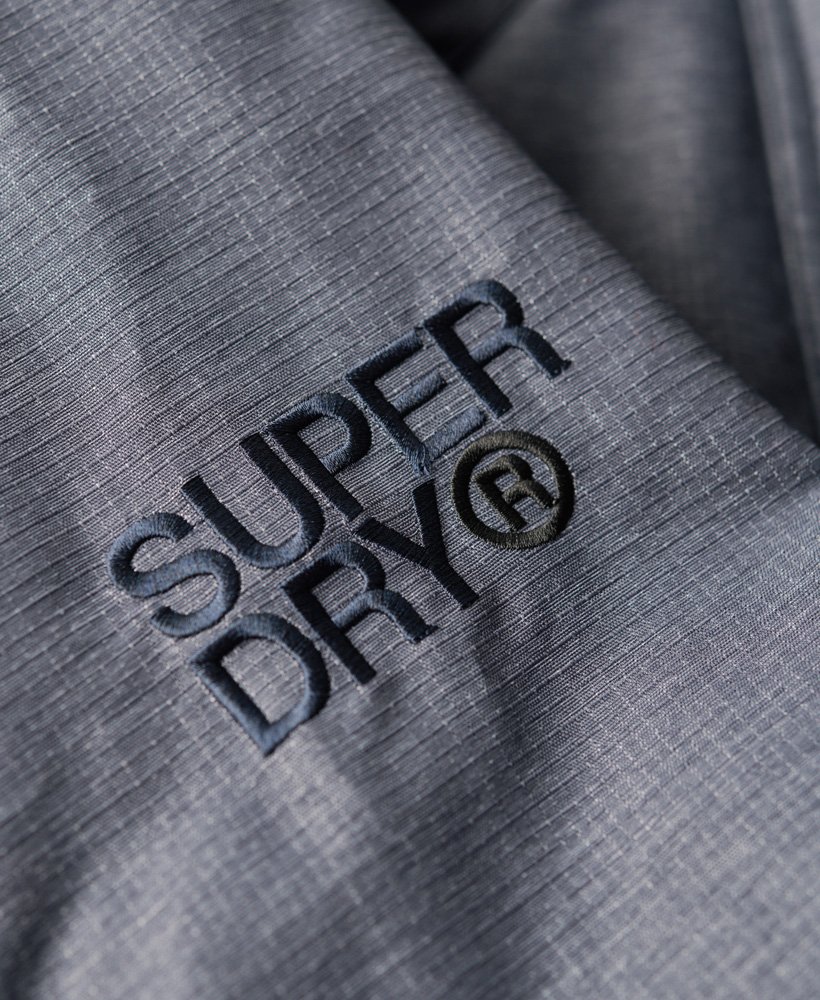 pop zip hood arctic sd-windcheater jacket in navy marlnavy