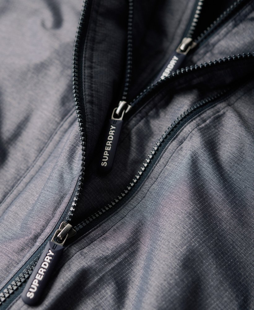 pop zip hood arctic sd-windcheater jacket in navy marlnavy