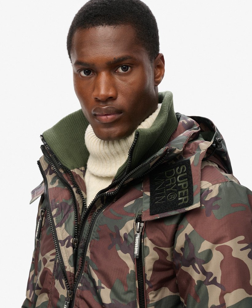 mountain sd windjack in alpine camouflage