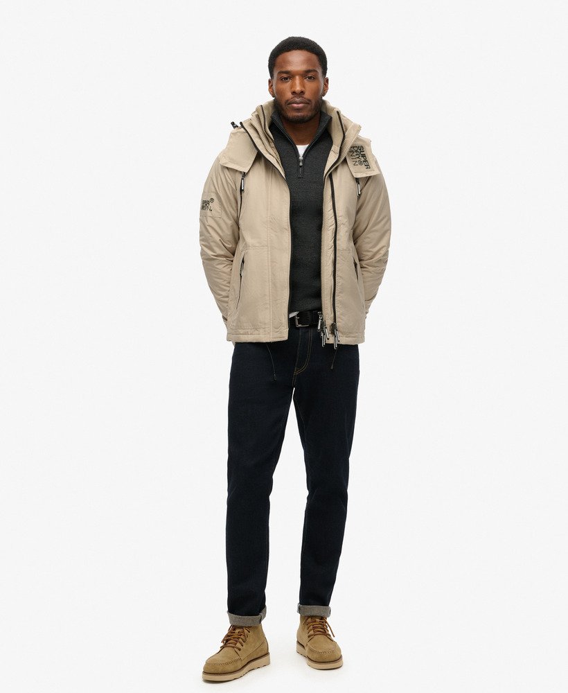 mountain sd windjack in wintergroenbeige