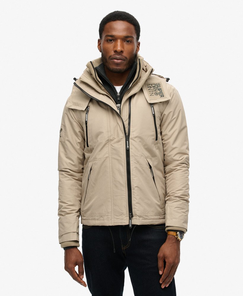 mountain sd windjack in wintergroenbeige