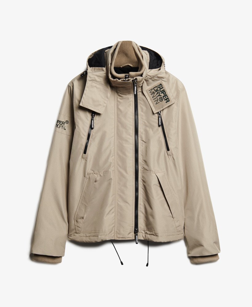 mountain sd windjack in wintergroenbeige