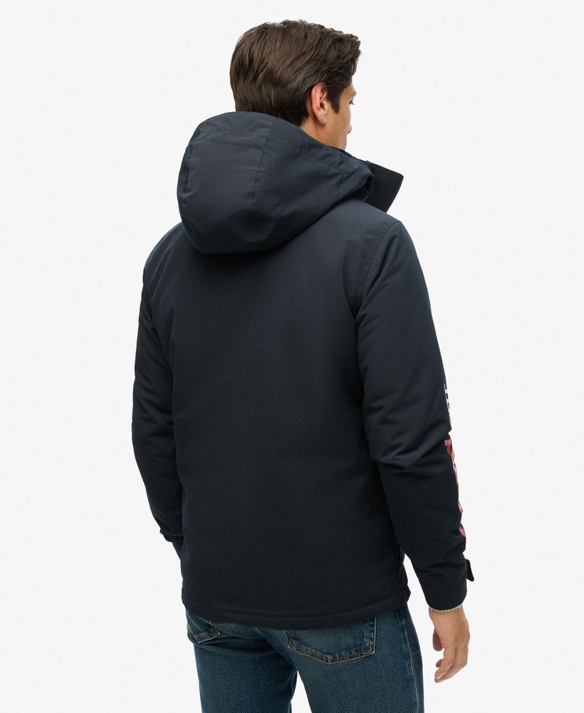 hooded ultimate sd windbreaker jacket in eclipse navy