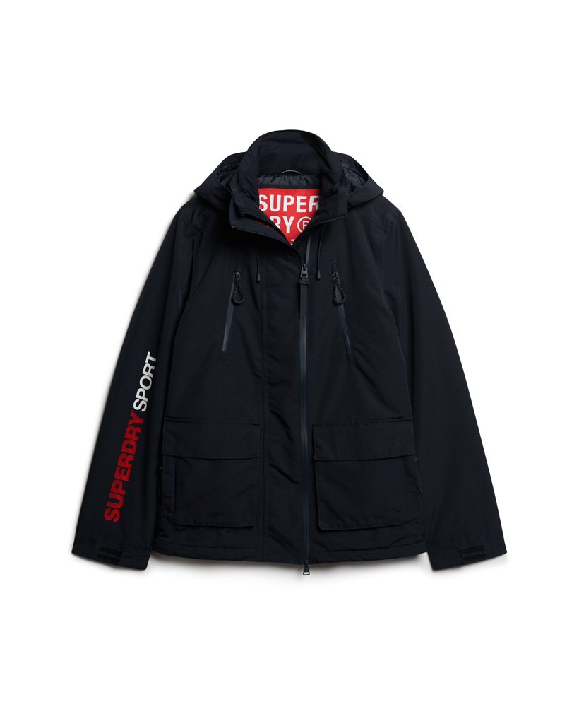 hooded ultimate sd windbreaker jacket in eclipse navy