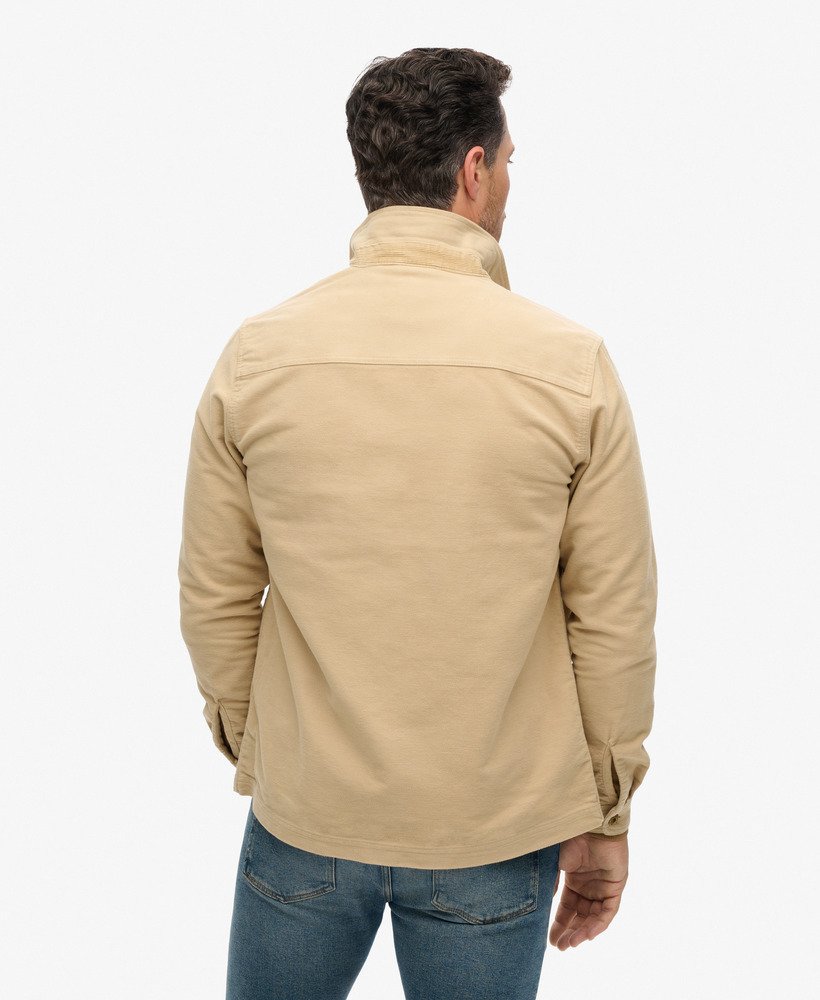 the merchant store - moleskin overshirt in canyon beige