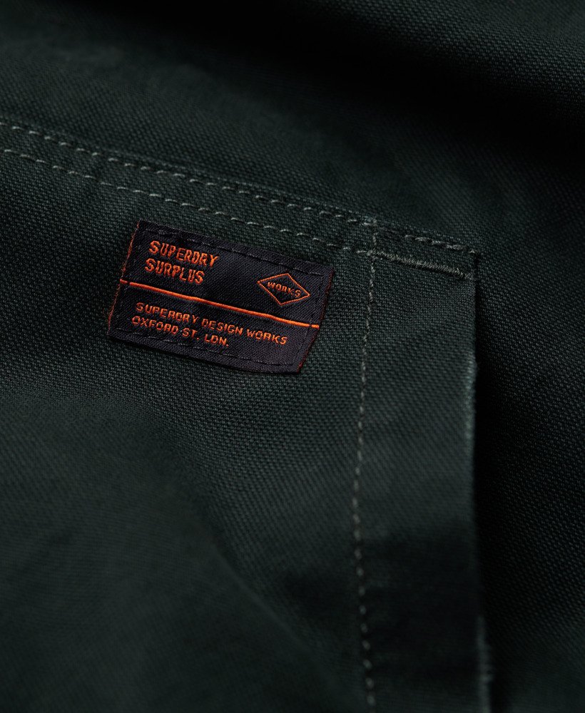 overgebleven bomberjack met capuchon in jet set green
