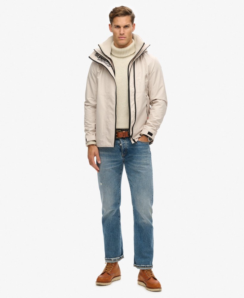 hooded yachter sd windbreaker jacket in chateau gray