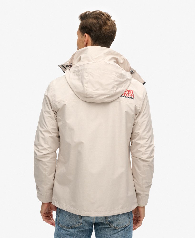 hooded yachter sd windbreaker jacket in chateau gray