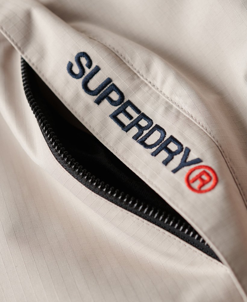 hooded yachter sd windbreaker jacket in chateau gray