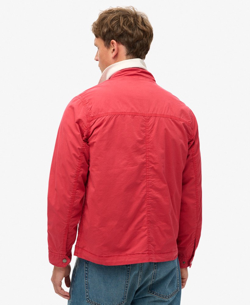 klassieke harrington-jas in varsity red