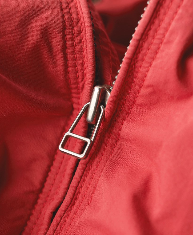 klassieke harrington-jas in varsity red