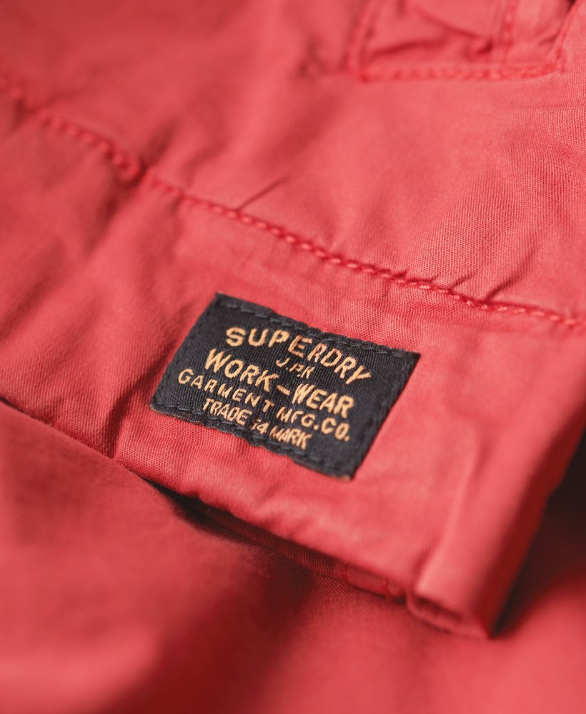 klassieke harrington-jas in varsity red