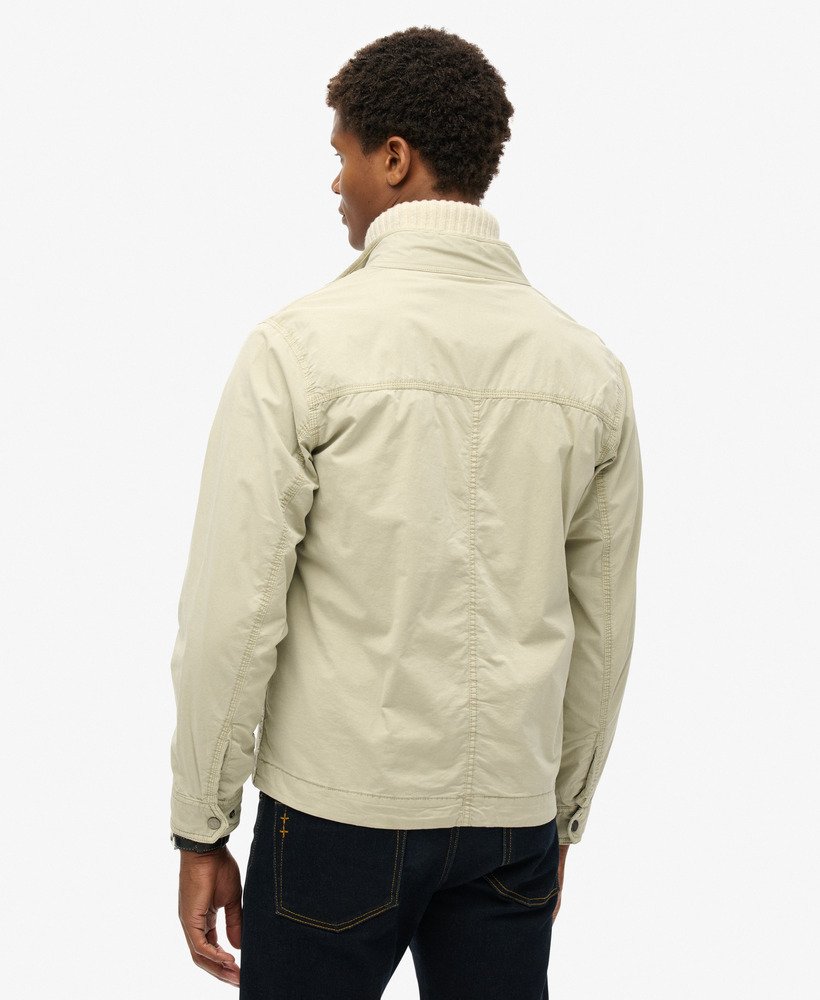 klassieke harrington-jas in london fog grey.