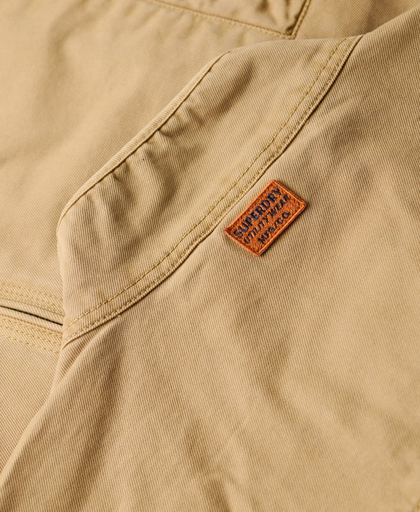 klassieke harrington-jas in canyon beige
