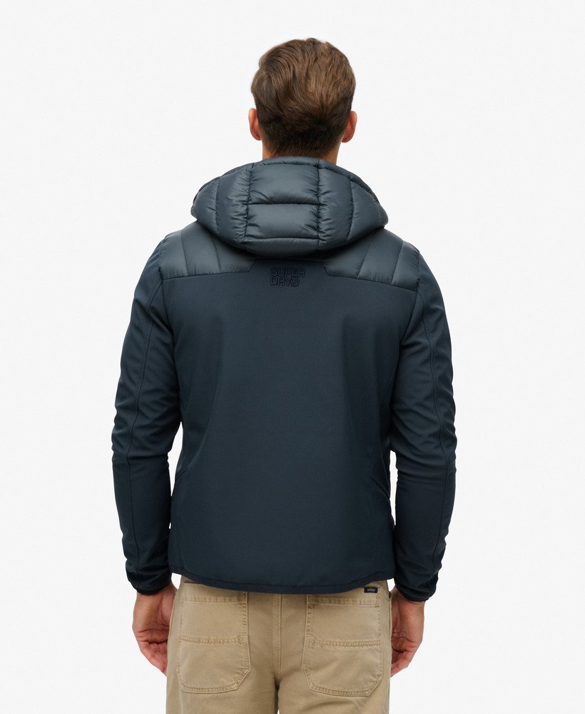 storm softshelljack met capuchon in eclipse navy