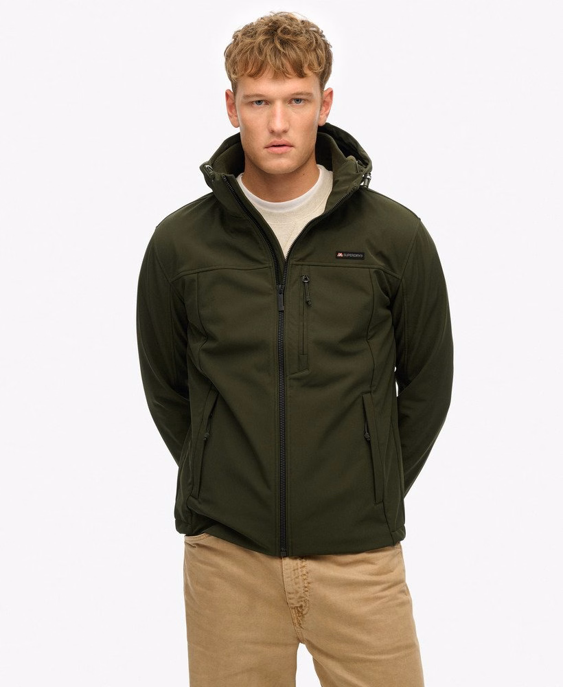Softshell trekkersjas met capuchon