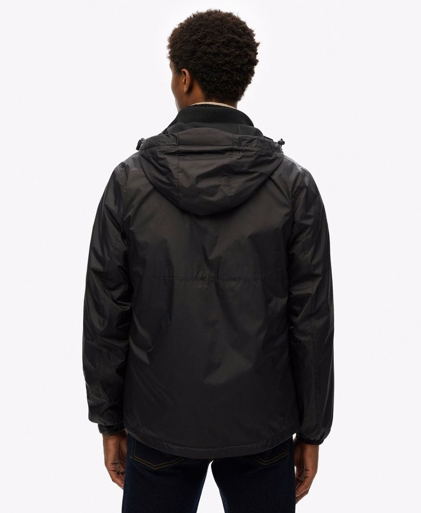 Windjack met capuchon en logo