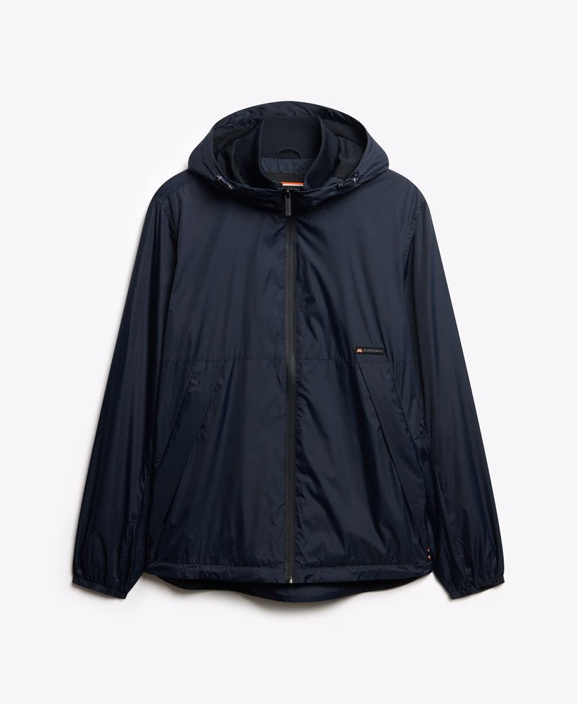 Windjack met capuchon en logo