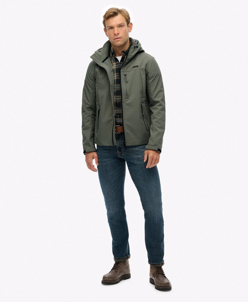 Softshell trekkersjas met capuchon