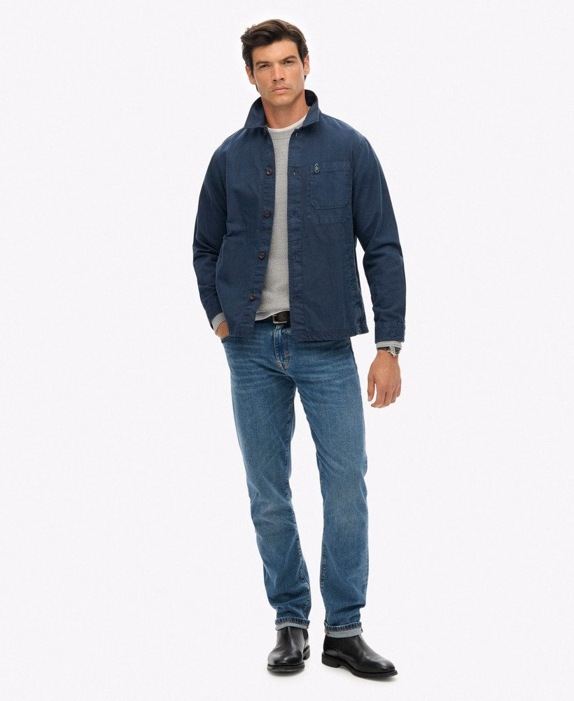 The Merchant Store - Overhemd van linnenmix