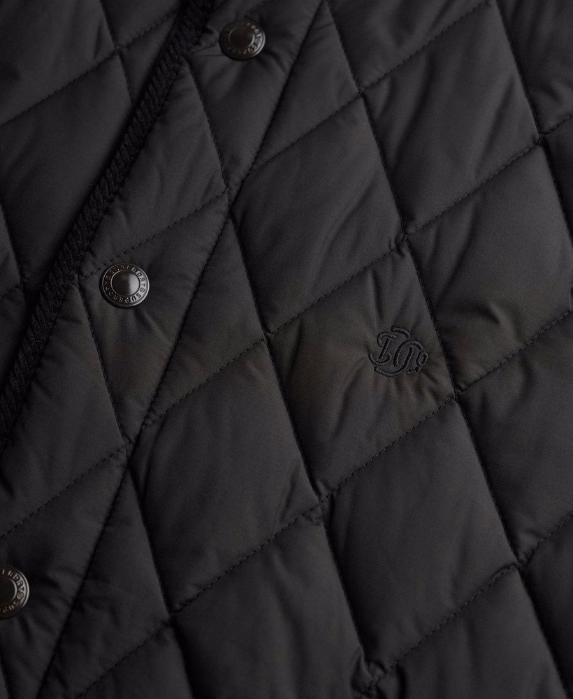 Gewatteerd vest in landgoedstijl