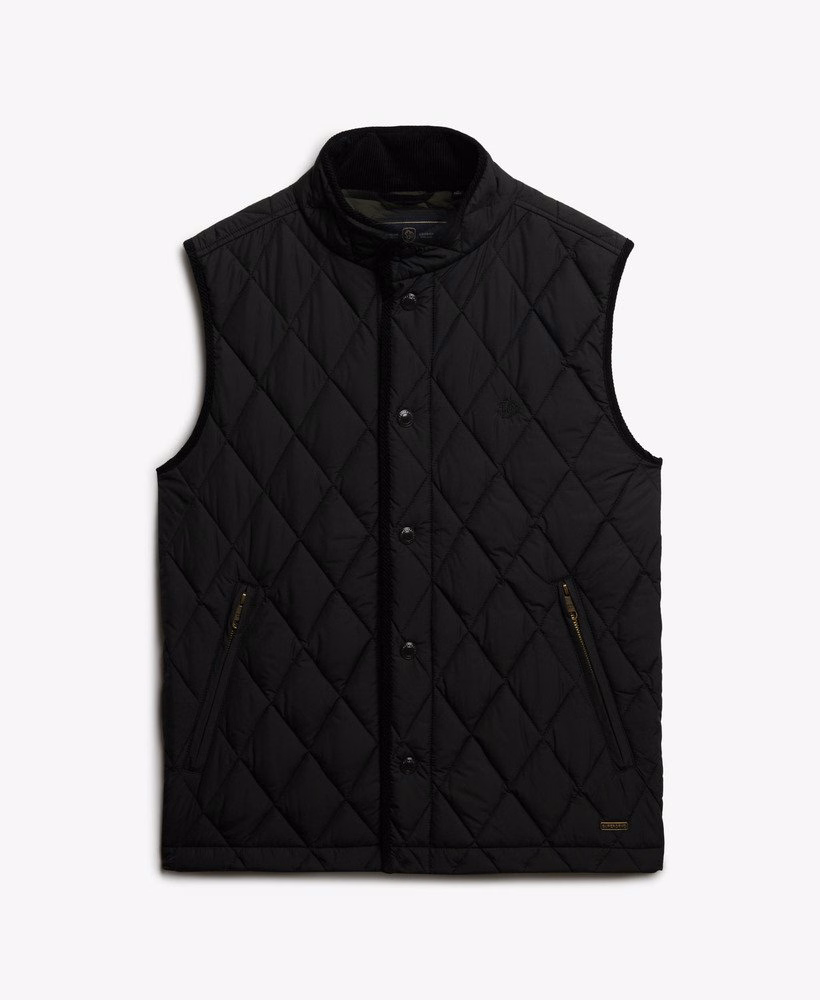 Gewatteerd vest in landgoedstijl