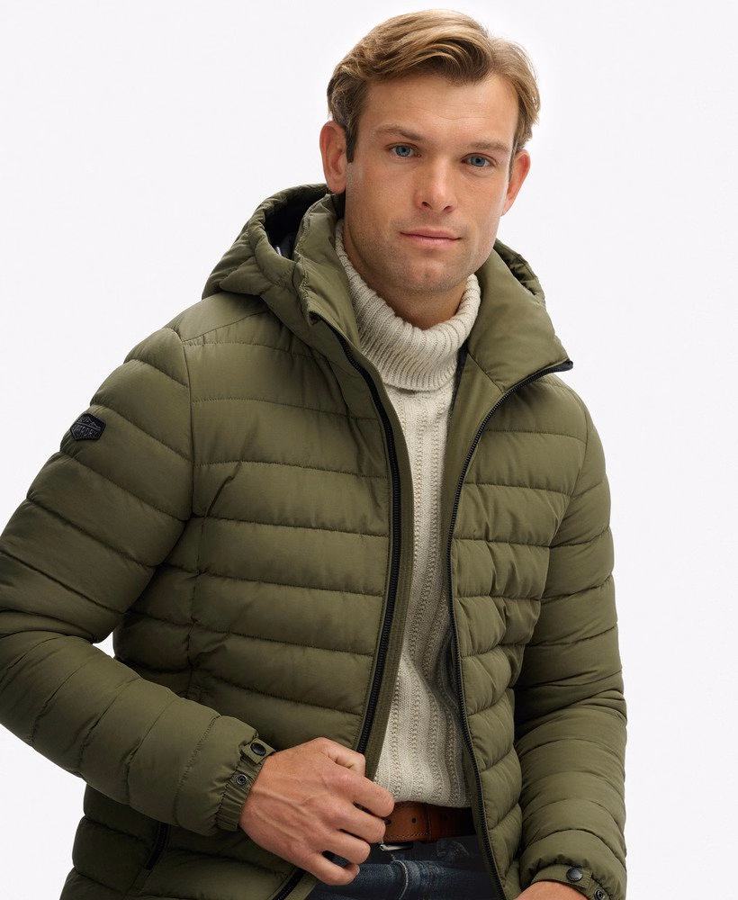 Gewatteerde Fuji-jas met capuchon