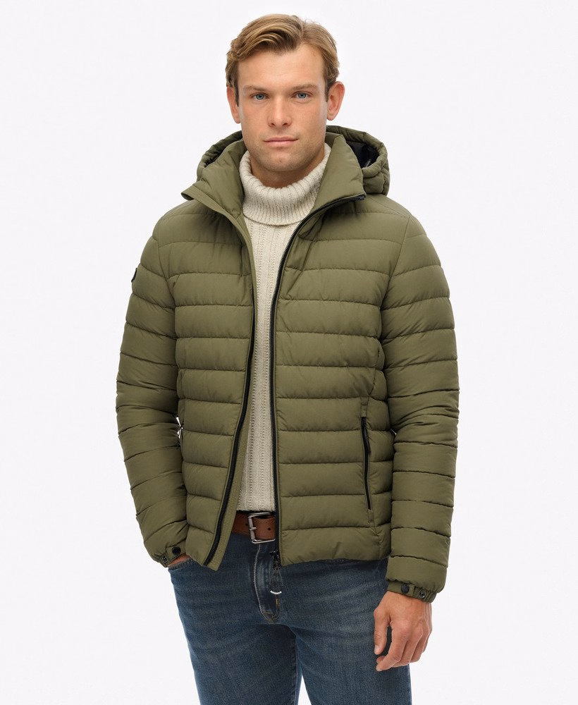 Gewatteerde Fuji-jas met capuchon