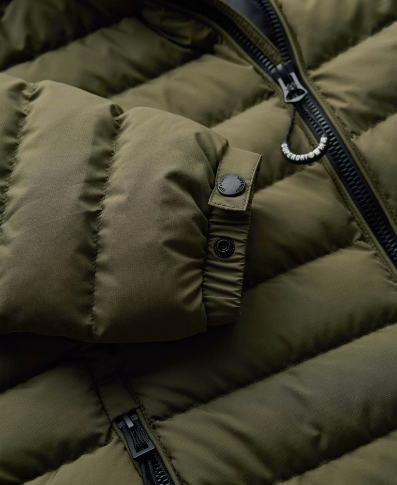 Gewatteerde Fuji-jas met capuchon