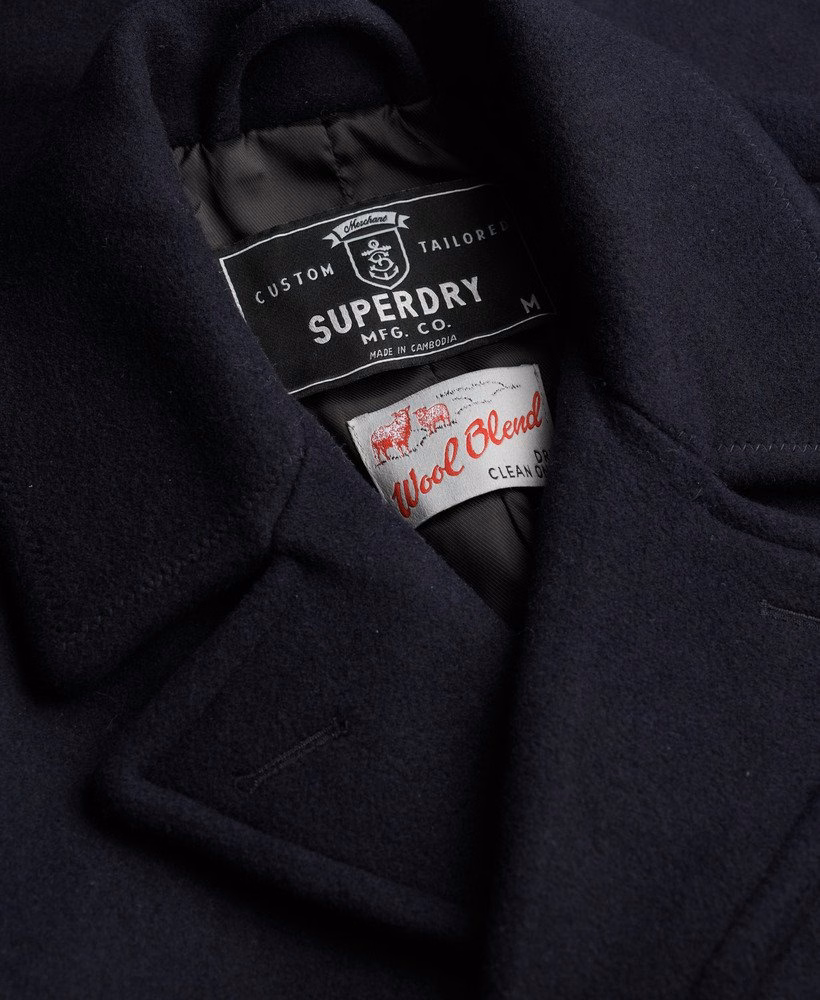 De Merchant Store - Peacoat van wolmix
