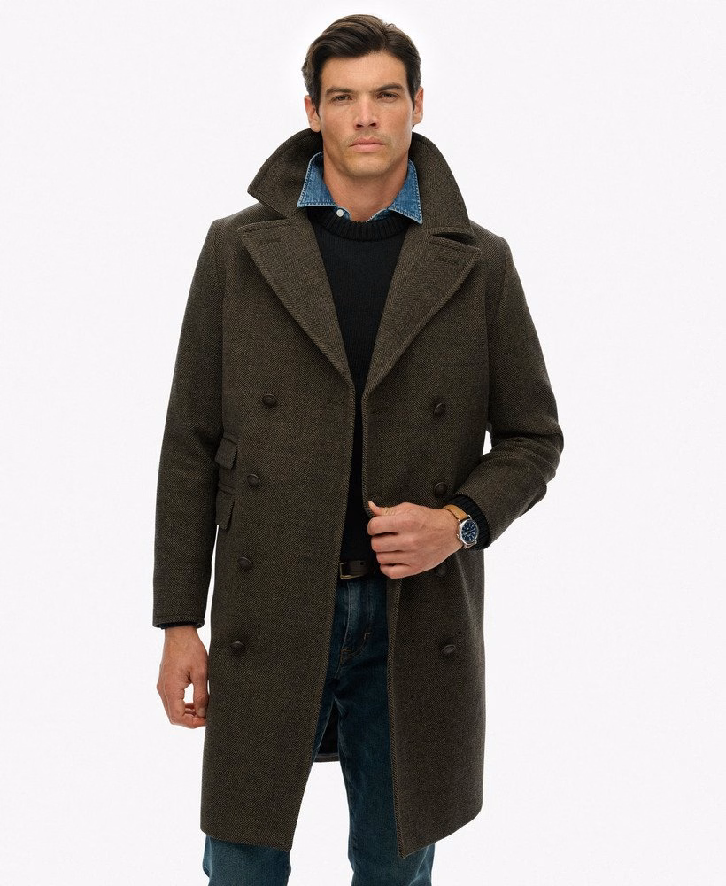De Merchant Store - Lange jas van wolmix
