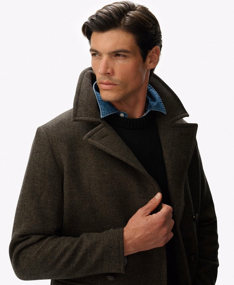 De Merchant Store - Lange jas van wolmix