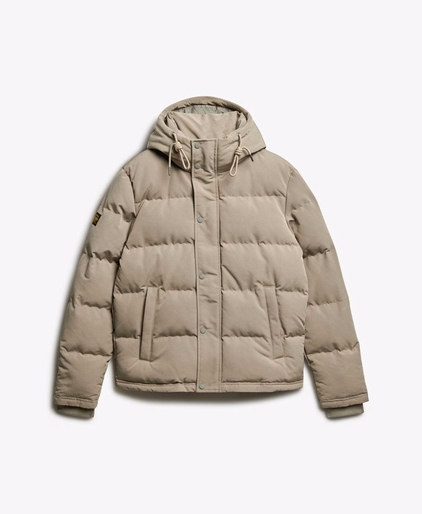 Everest korte gewatteerde jas met capuchon