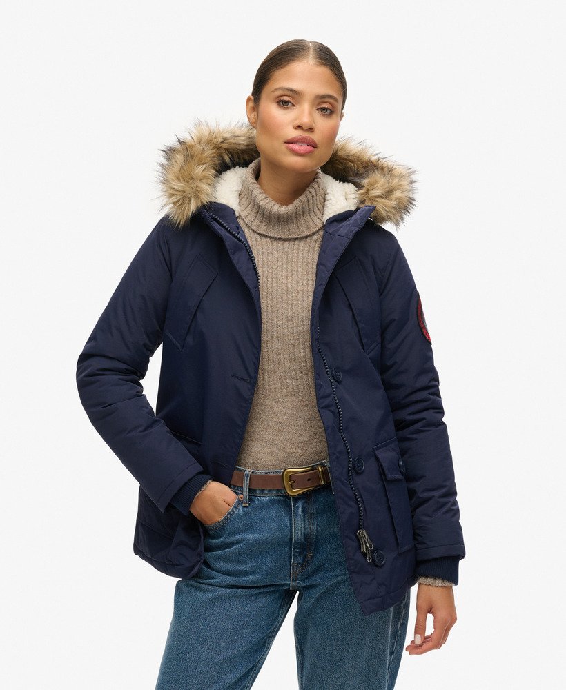 everest parka-jas in marineblauw